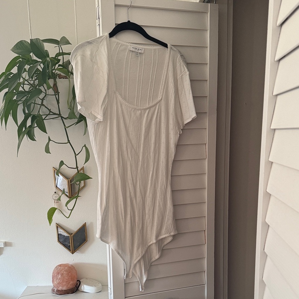 Gilli Cream Short Sleeve Bodysuit